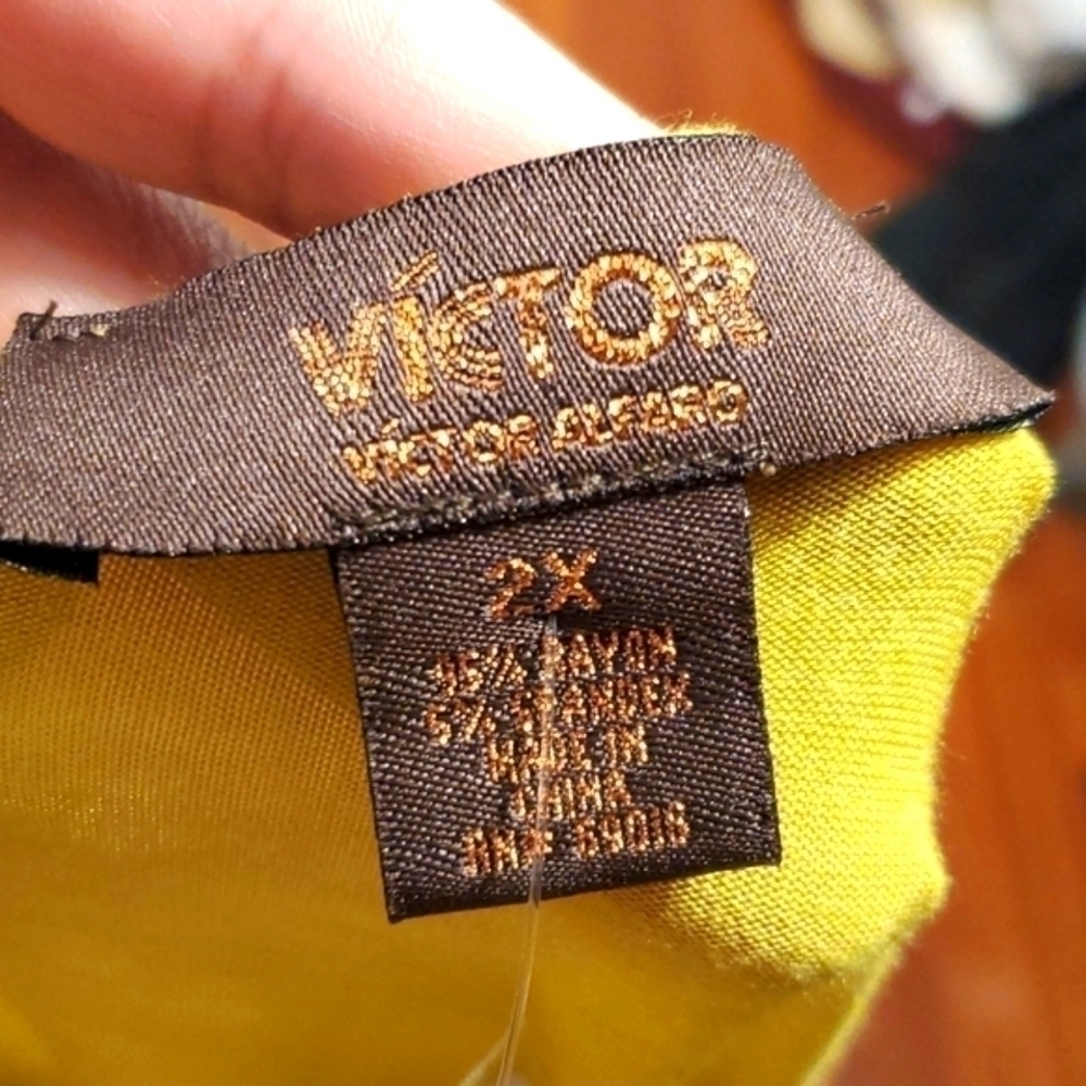 Victor Lime Green pull over top Size 2XL - Picture 8 of 10
